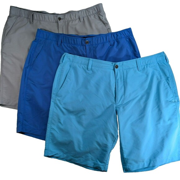 Under Armour Men's Athletic Shorts - Gray, Blue, Light Blue - Picture 1 of 9